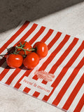 Bordeaux Stripe Tea Towel