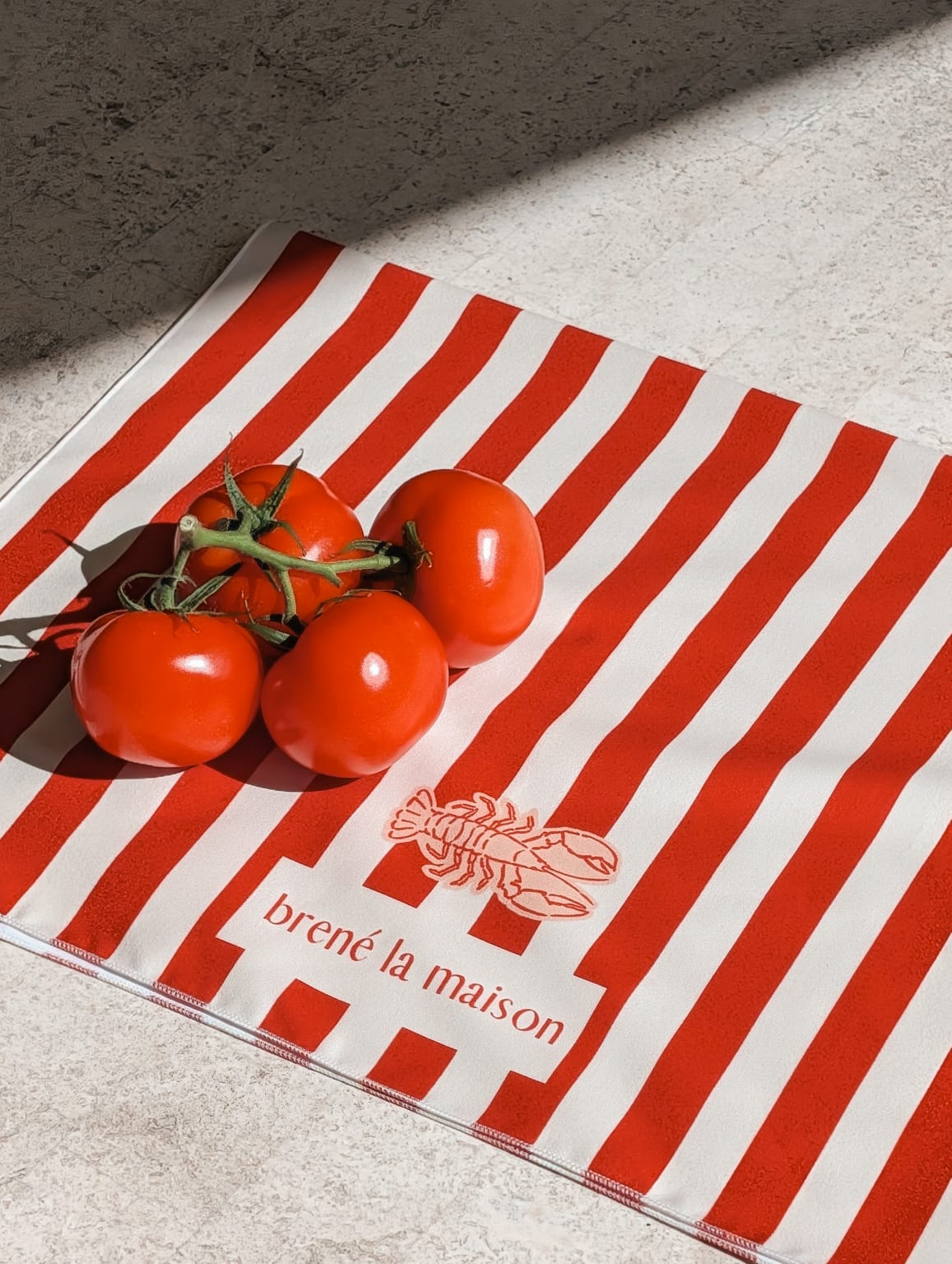 Bordeaux Stripe Tea Towel