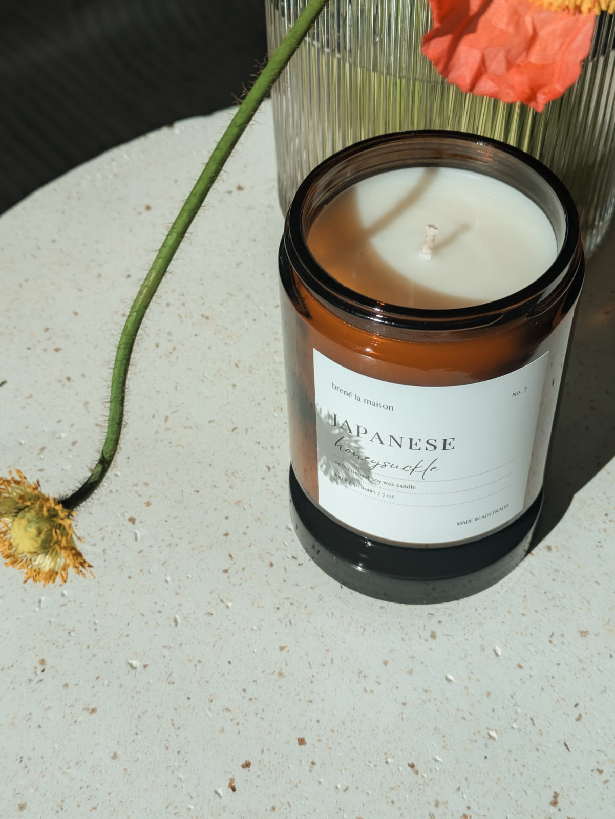 Japanese Honeysuckle soy candle — Brené La Maison